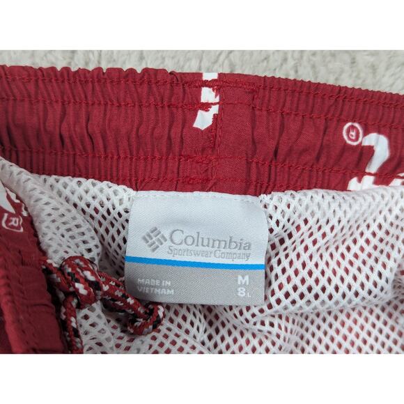 NWT Columbia Crimson Alabama Crimson Tide PFG Backcast II Size MEDIUM 8" Shorts - Picture 3 of 7